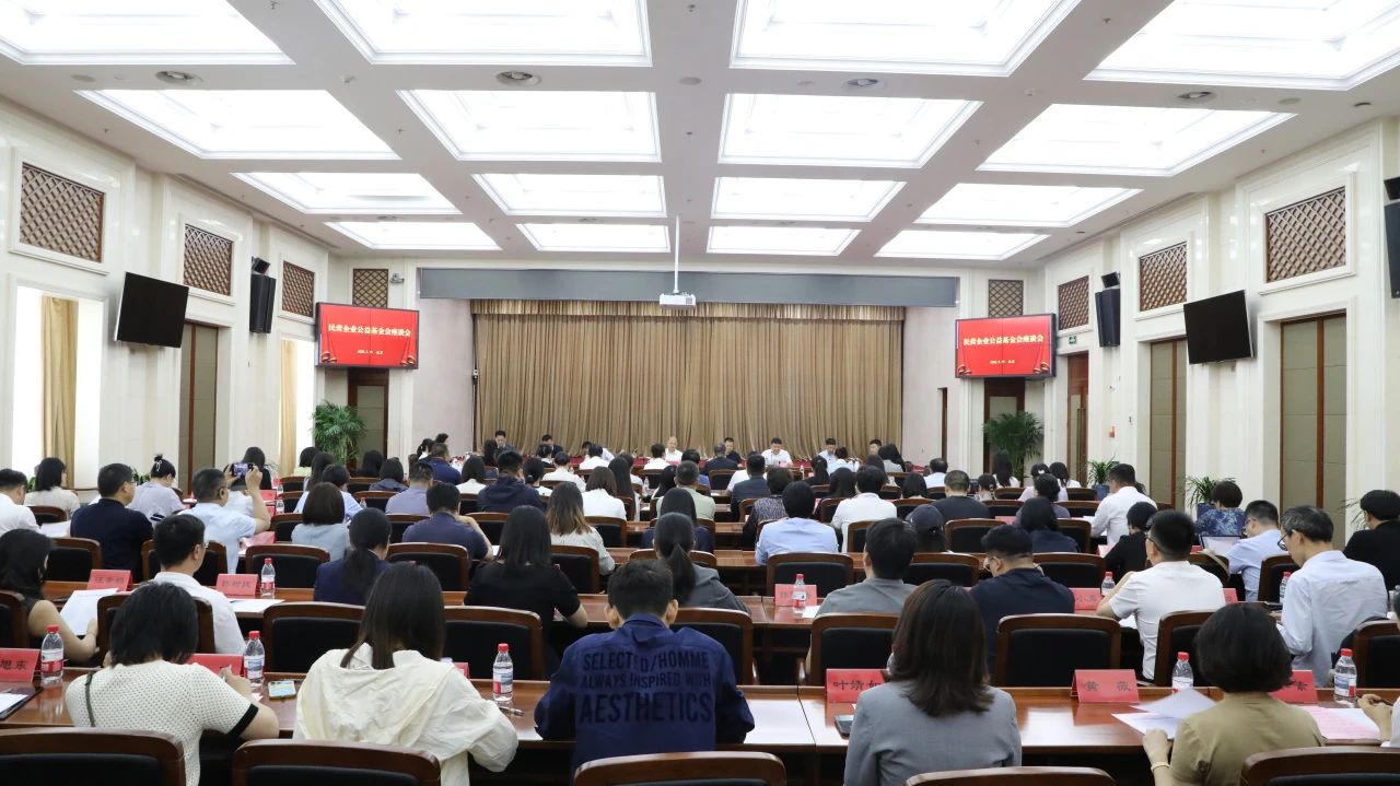 中国光彩事业基金会在京召开民营企业公益基金会座谈会 | 沈小平参会并作交流发言